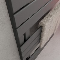 H01 ALRONA Anthrazit 50 x 115 cm Badheizkörper Mittelanschluss seitlich offen
