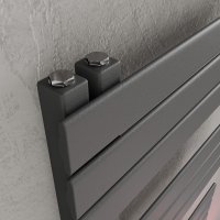 H01 ALRONA Anthrazit 50 x 140 cm Badheizkörper Mittelanschluss seitlich offen