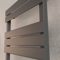 H03 PANDEMA Anthrazit 50 x 140 cm Badheizkörper Mittel- und Seitenanschluss