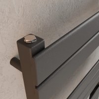 H03 PANDEMA Anthrazit 50 x 140 cm Badheizkörper Mittel- und Seitenanschluss