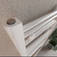 H04 ALPIYA Weiß 60 x 120 cm Badheizkörper Mittel- und Seitenanschluss gerade