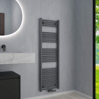 H04 ALPIYA Anthrazit 50 x 160 cm Badheizkörper...