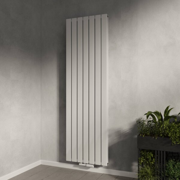 H08 LAVA ECO Vertikal Doppellagig Weiß 53 x 180 cm Paneelheizkörper Mittel- und Seitenanschluss