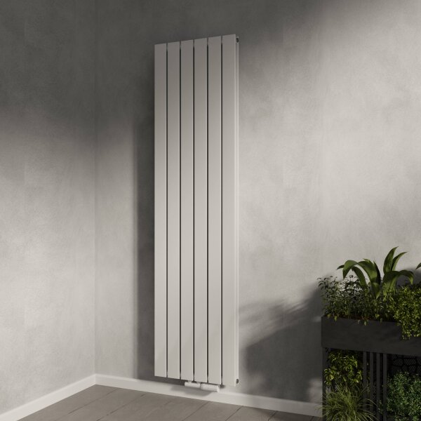 H08 LAVA ECO Vertikal Doppellagig Weiß 46 x 180 cm Paneelheizkörper Mittel- und Seitenanschluss