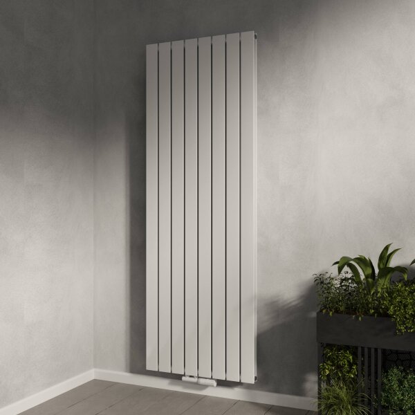 H08 LAVA ECO Vertikal Doppellagig Weiß 53 x 180 cm Paneelheizkörper Mittel- und Seitenanschluss