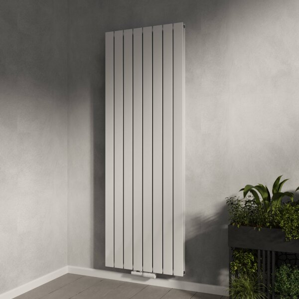 H08 LAVA ECO Vertikal Doppellagig Weiß 61 x 180 cm Paneelheizkörper Mittel- und Seitenanschluss