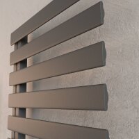H02 PREMIUM ALRONA Anthrazit 50 x 140 cm Badheizkörper Mittelanschluss seitlich offen