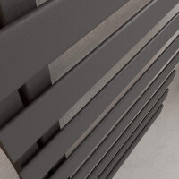 H02 PREMIUM ALRONA Anthrazit 60 x 140 cm Badheizkörper Mittelanschluss seitlich offen