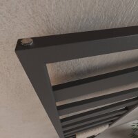 H05 ZEBRA Anthrazit 50 x 182 cm Badheizkörper Mittel- und Seitenanschluss