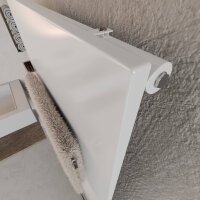 H06 SOLARA Weiß 53 x 150 cm Badheizkörper Mittel- und Seitenanschluss inkl. 2 Handtuchhalter