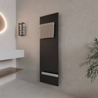 H06 SOLARA Schwarz 45 x 170 cm Badheizkörper Mittel-...