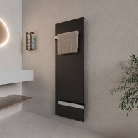 H06 SOLARA Schwarz 53 x 170 cm Badheizkörper Mittel-...