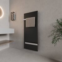 H06 SOLARA Schwarz 61 x 150 cm Badheizkörper Mittel-...