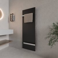 H06 SOLARA Schwarz 61 x 170 cm Badheizkörper Mittel-...