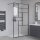 Duschwand Gitter Schwarz 8 mm 120 x 200 cm