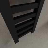 H07 LUMIRA Schwarz 20 x 160 cm Badheizkörper Seitenanschluss