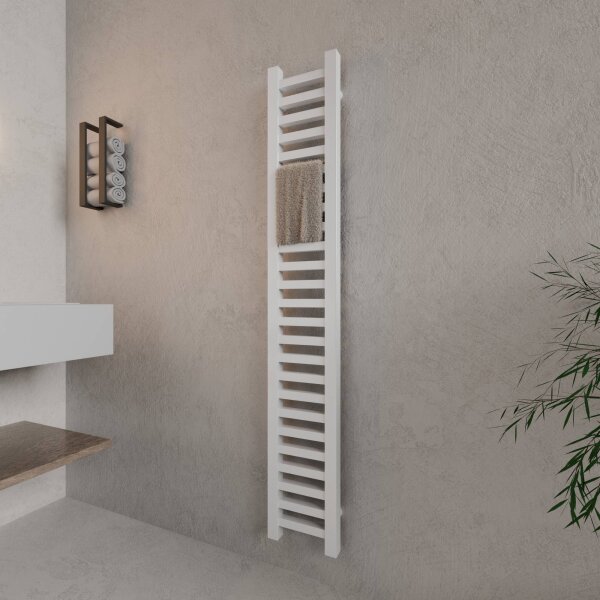 H07 LUMIRA Weiß 20 x 160 cm Badheizkörper Seitenanschluss