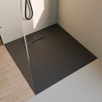 Duschwanne ALIRA Schwarz 80 x 80 cm