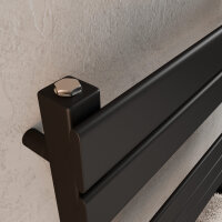 H03 PANDEMA Schwarz 50 x 100 cm Badheizkörper Mittel- und Seitenanschluss