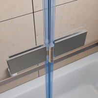 Badewannenaufsatz Silber 120 x 140 cm