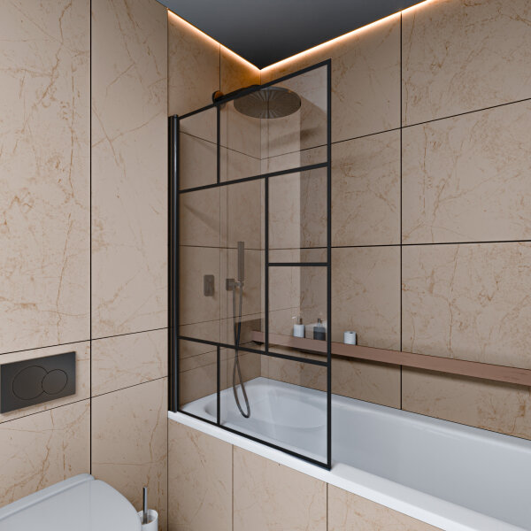 Badewannenaufsatz Gitterdesign 80 x 140 cm