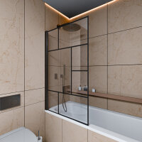 Badewannenaufsatz Gitterdesign 80 x 140 cm