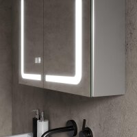 Beleuchteter Spiegelschrank 65 x 65 cm