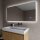 LED Spiegel mit Uhr 120 x 60 cm