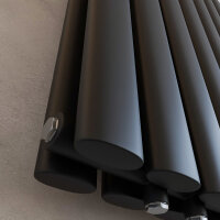 H11 TAYLOR Vertikal Doppellagig Schwarz 60 x 180 cm Paneelheizkörper Mittel- und Seitenanschluss
