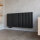 H11 TAYLOR Horizontal Doppellagig Schwarz 120 x 60 cm Paneelheizkörper Mittel- und Seitenanschluss