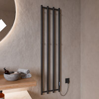 H14 PLUG-AND-HEAT mit Handtuchhaltern Schwarz 140 cm x 35...