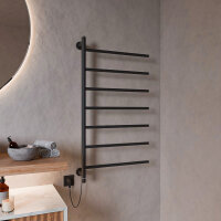 H18 PLUG-AND-HEAT Schwarz 60 x 100 cm Handtuchwärmer...