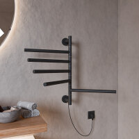H19 PLUG-AND-HEAT schwenkbar Schwarz 51 x 62 cm...